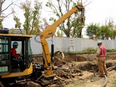 江蘇蘇州湖東110千伏變電站3號主變擴(kuò)建工程線路工程頂管部分