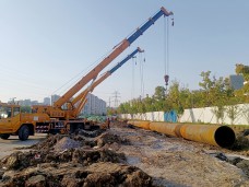 江蘇蘇州湖東110千伏變電站3號主變擴(kuò)建工程線路工程頂管部分